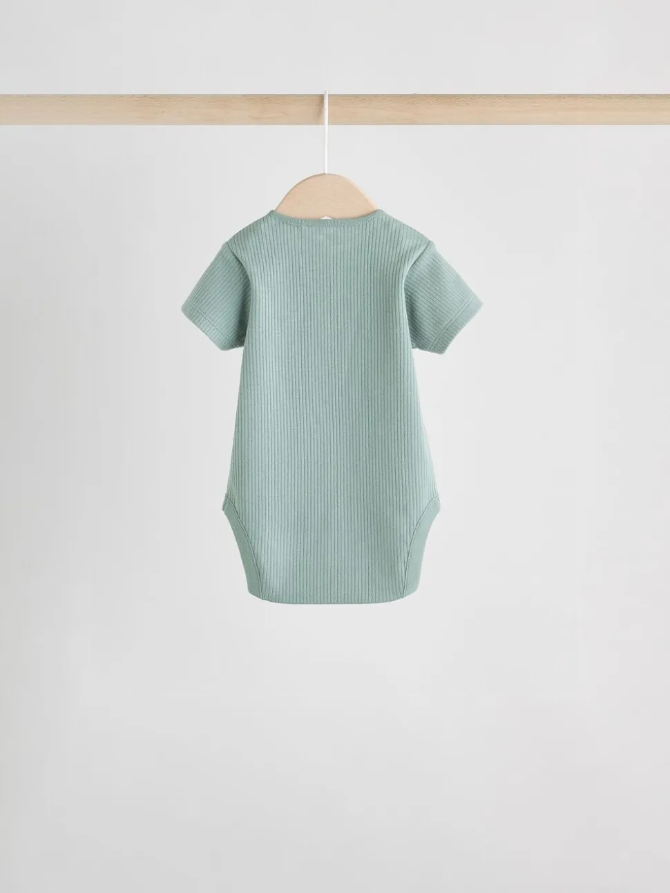 Blauw - Set van 5 babyrompertjes met korte mouwen