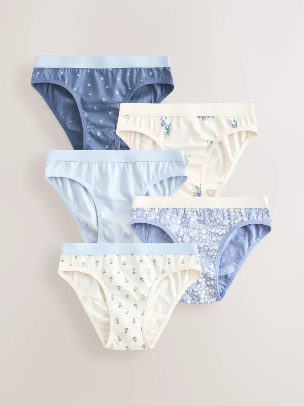 Blauw - Set van 5 Bikini Onderbroeken (1.5-16jr)