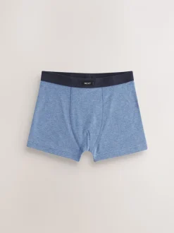 Blauw - Set van 5 boxershorts met zachte tailleband (1,5-16 jr)