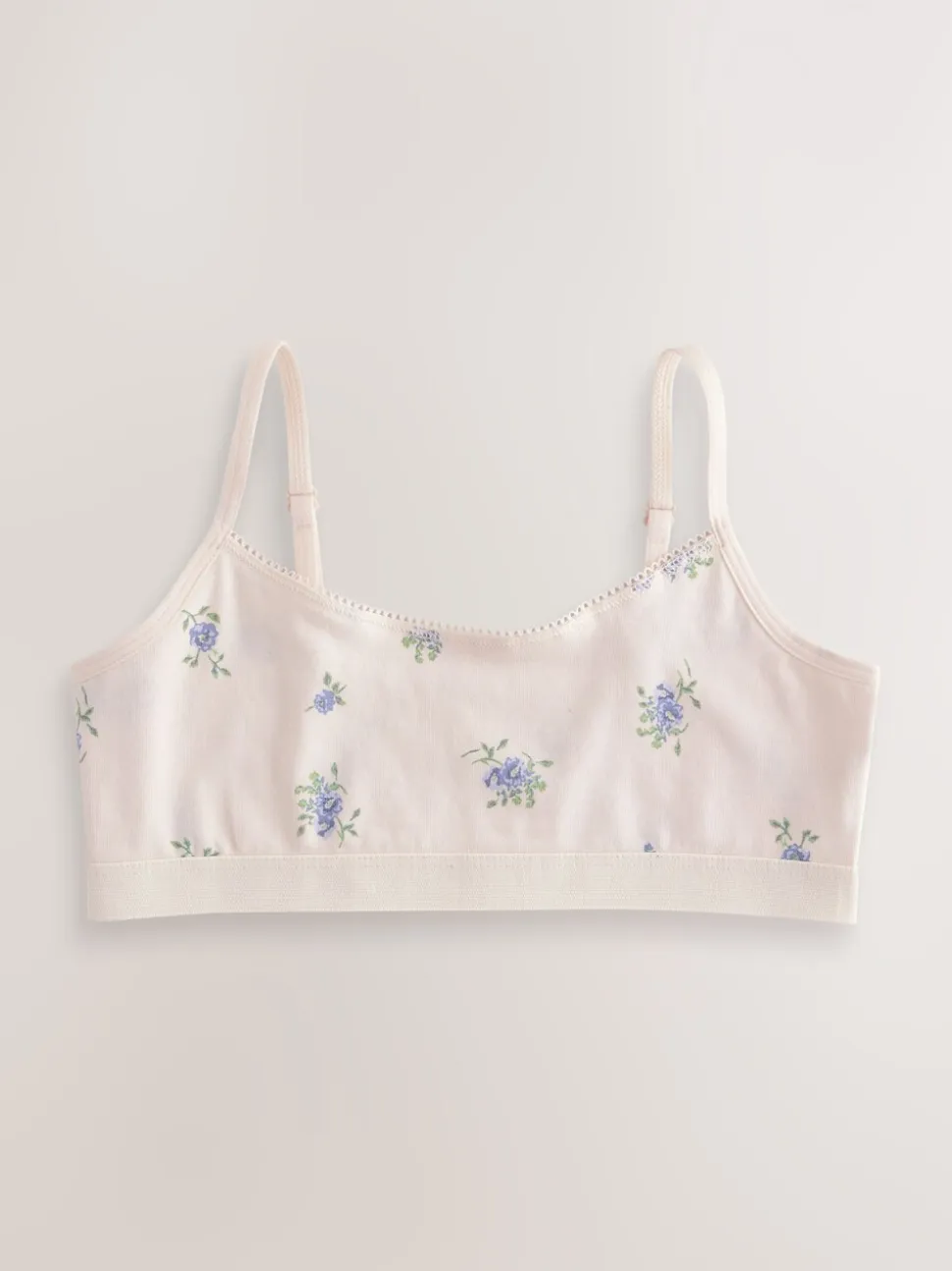 Blauw - Set van 3 crop tops (5-16 jr)
