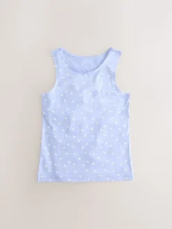 Blauw - Set van 3 hemdjes met print (1,5-16 jr)