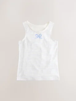 Blauw - Set van 3 hemdjes met print (1,5-16 jr)