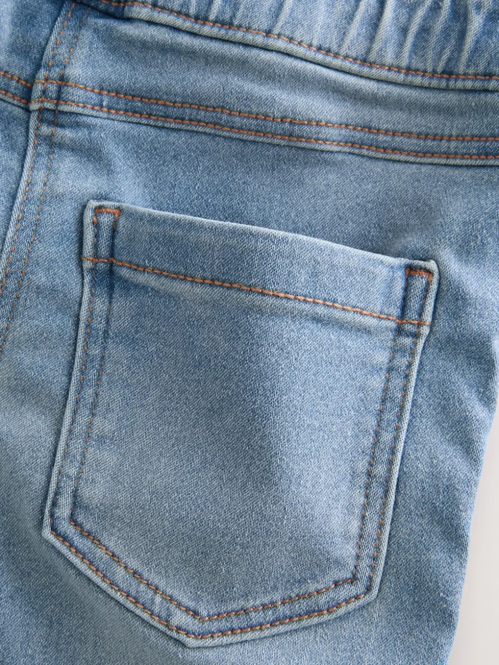Blauw - Set van 2 jeggings met elastische taille (3-16 jr)