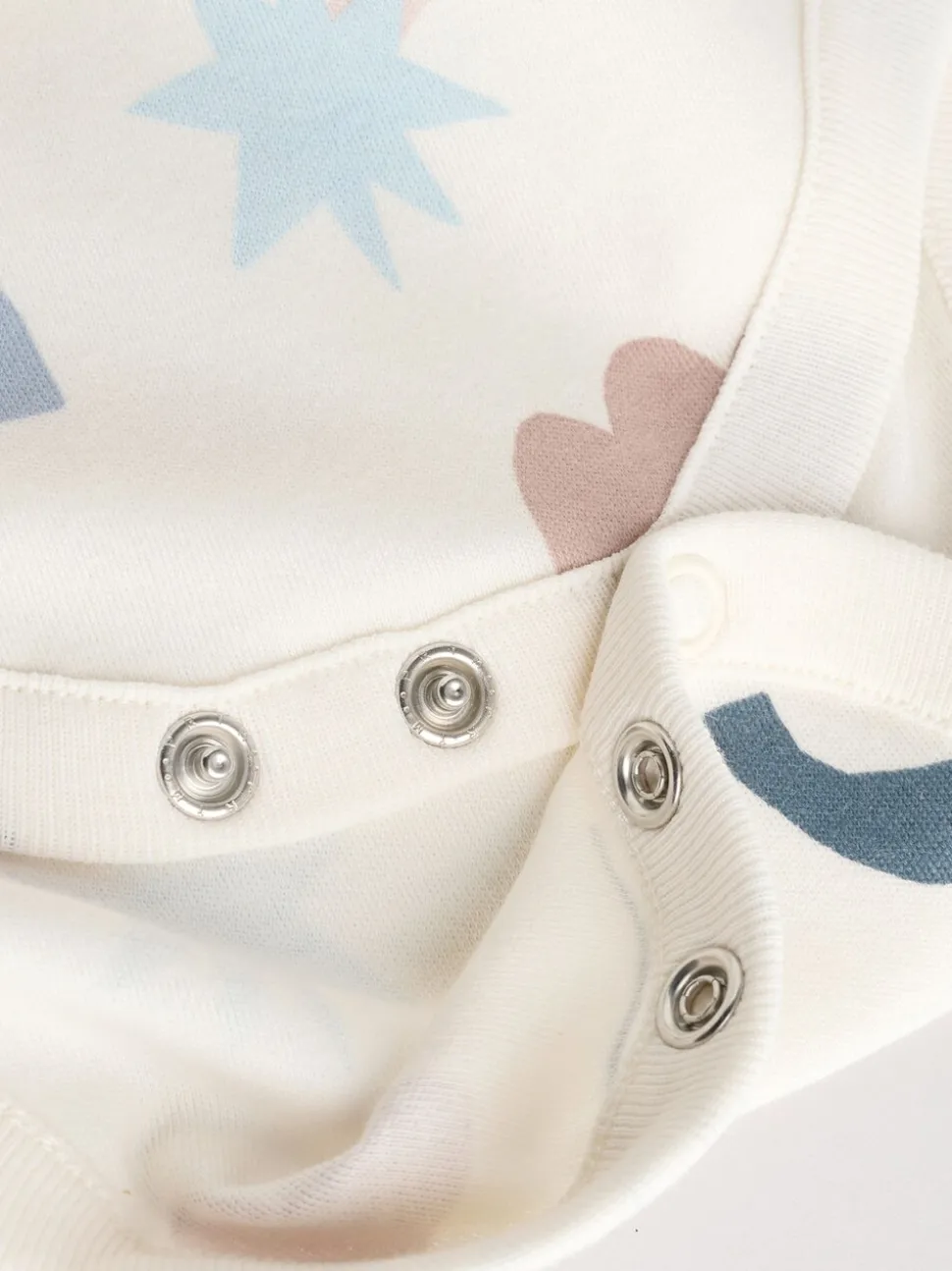 Blauw - Set van 5 rompers met lange mouwen