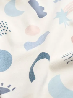 Blauw - Set van 5 rompers met lange mouwen