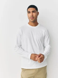 Blauw - Set van 4 T-shirts met lange mouwen