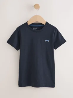 Blauw - Set van 5 T-shirts met korte mouwen (3mnd-7jr)