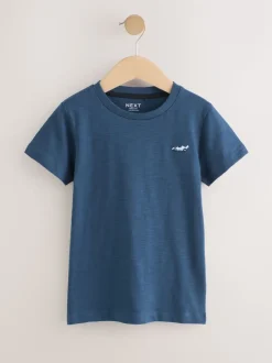 Blauw - Set van 5 T-shirts met korte mouwen (3mnd-7jr)