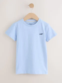 Blauw - Set van 5 T-shirts met korte mouwen (3mnd-7jr)