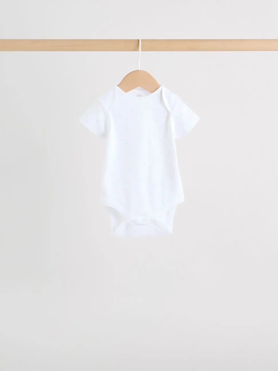 Blauw - Short Sleeve Baby Bear Bodysuit