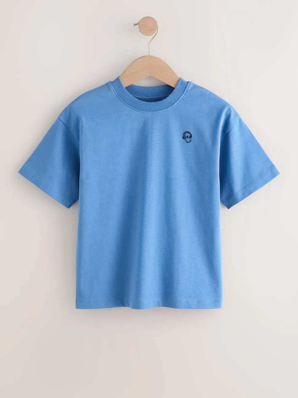 Blauw - Short Sleeve Logo Chest Graphic T-Shirts 4 Pack (3-16yrs)