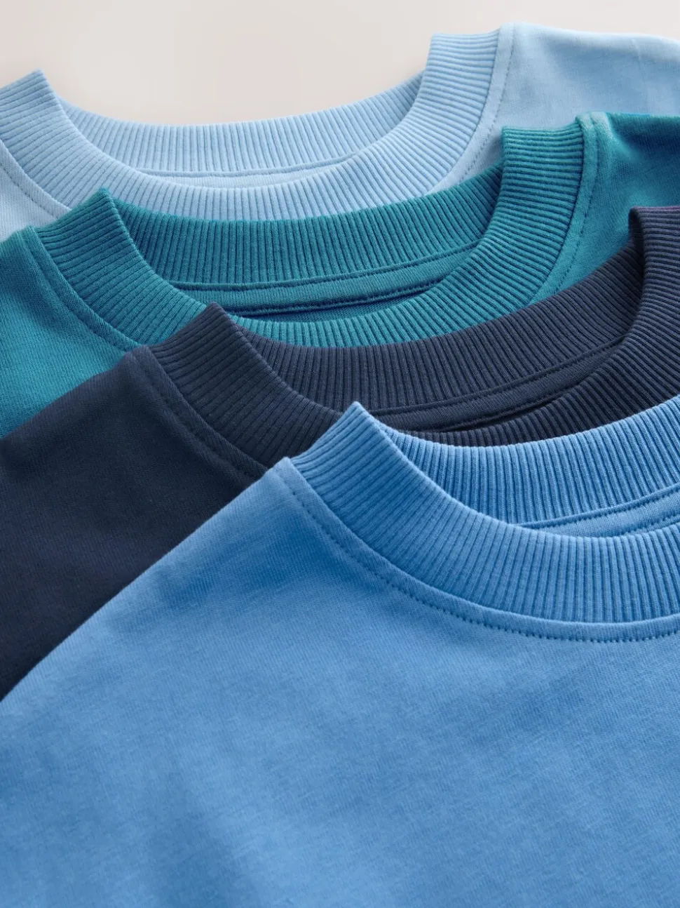 Blauw - Short Sleeve Logo Chest Graphic T-Shirts 4 Pack (3-16yrs)