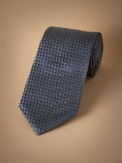Blauw - Signature das met textuur van Italiaanse zijde