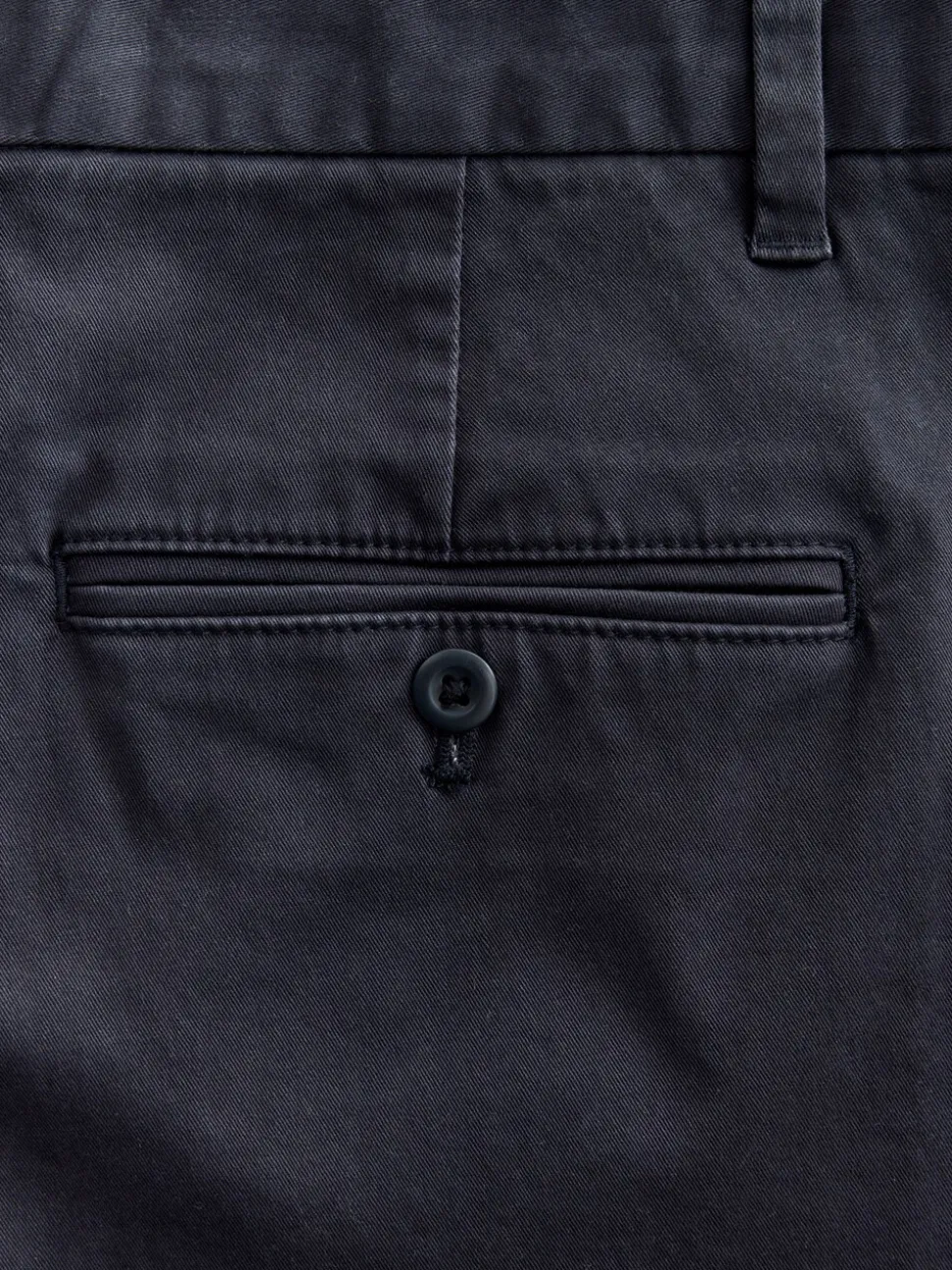 Blauw - Single Pleated Stretch Chinos Trousers