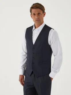 Blauw - Skopes Farnham gilet single breasted