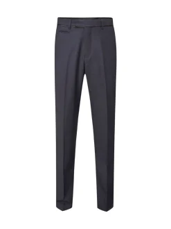 Blauw - Skopes getailleerd Newman-kostuum met ruit: pantalon