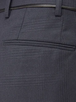 Blauw - Skopes getailleerd Newman-kostuum met ruit: pantalon