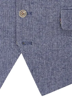 Blauw - Skopes Jude maatsnit getailleerd vest
