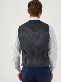 Blauw - Skopes Milan Scoop Slim fit gilet