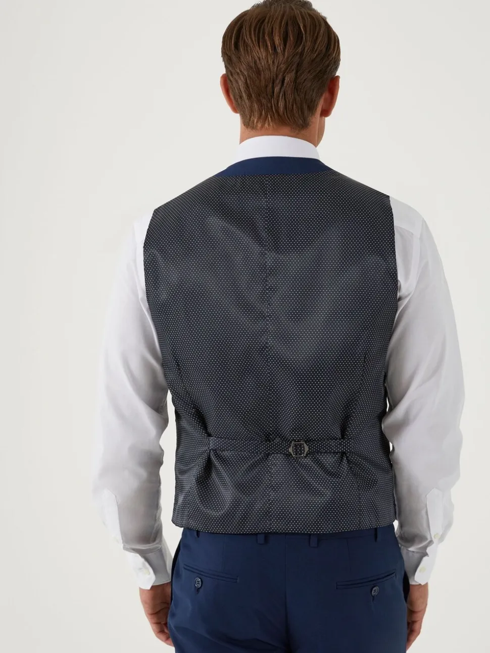 Blauw - Skopes Milan Scoop Slim fit gilet