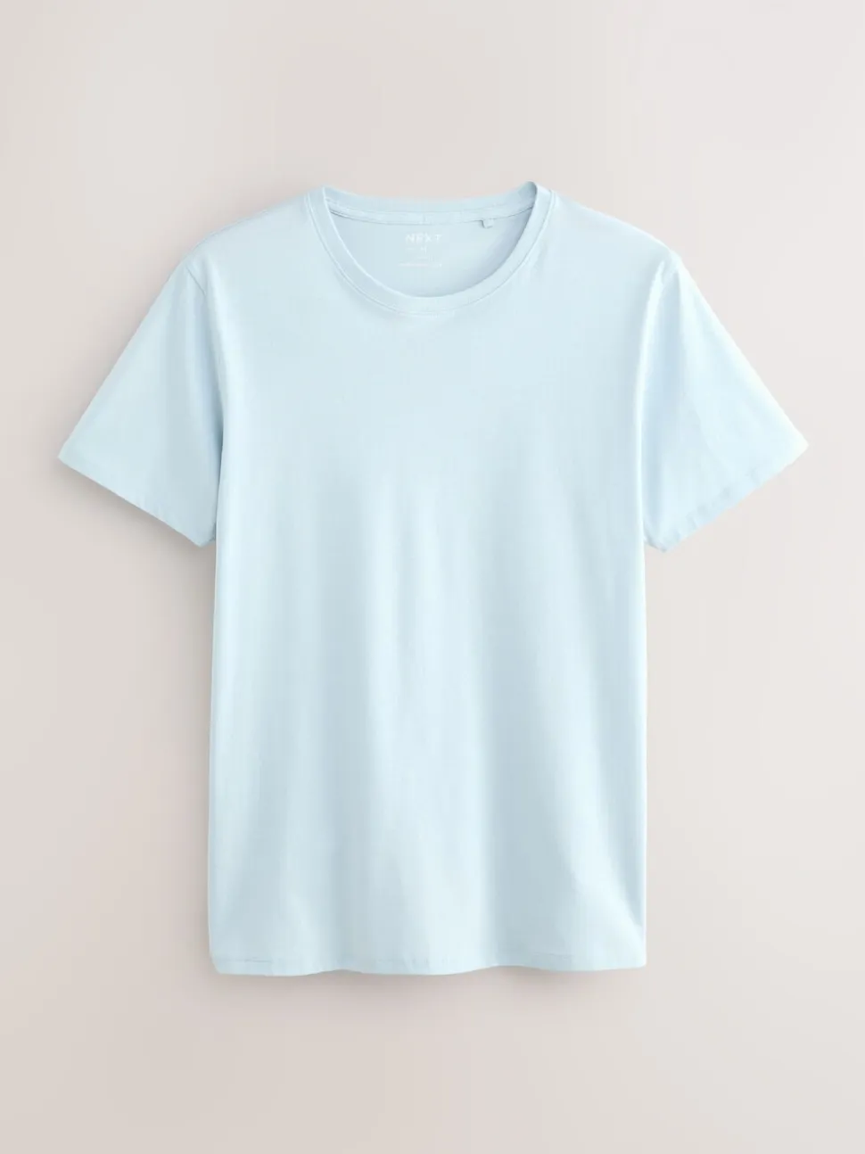 Blauw - Slim Fit - Set van 5 100% katoenen T-shirts met laagjes