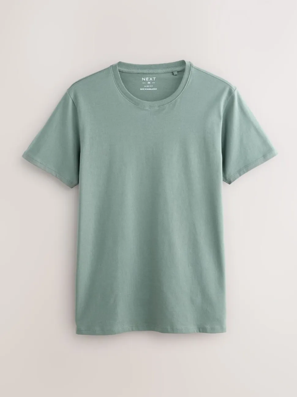 Blauw - Slim Fit - Set van 5 100% katoenen T-shirts met laagjes
