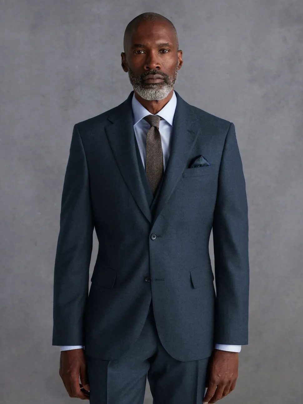 Blauw - Slim Fit - Signature Zignone flanellen colbert van Italiaanse wol-kasjmier blend