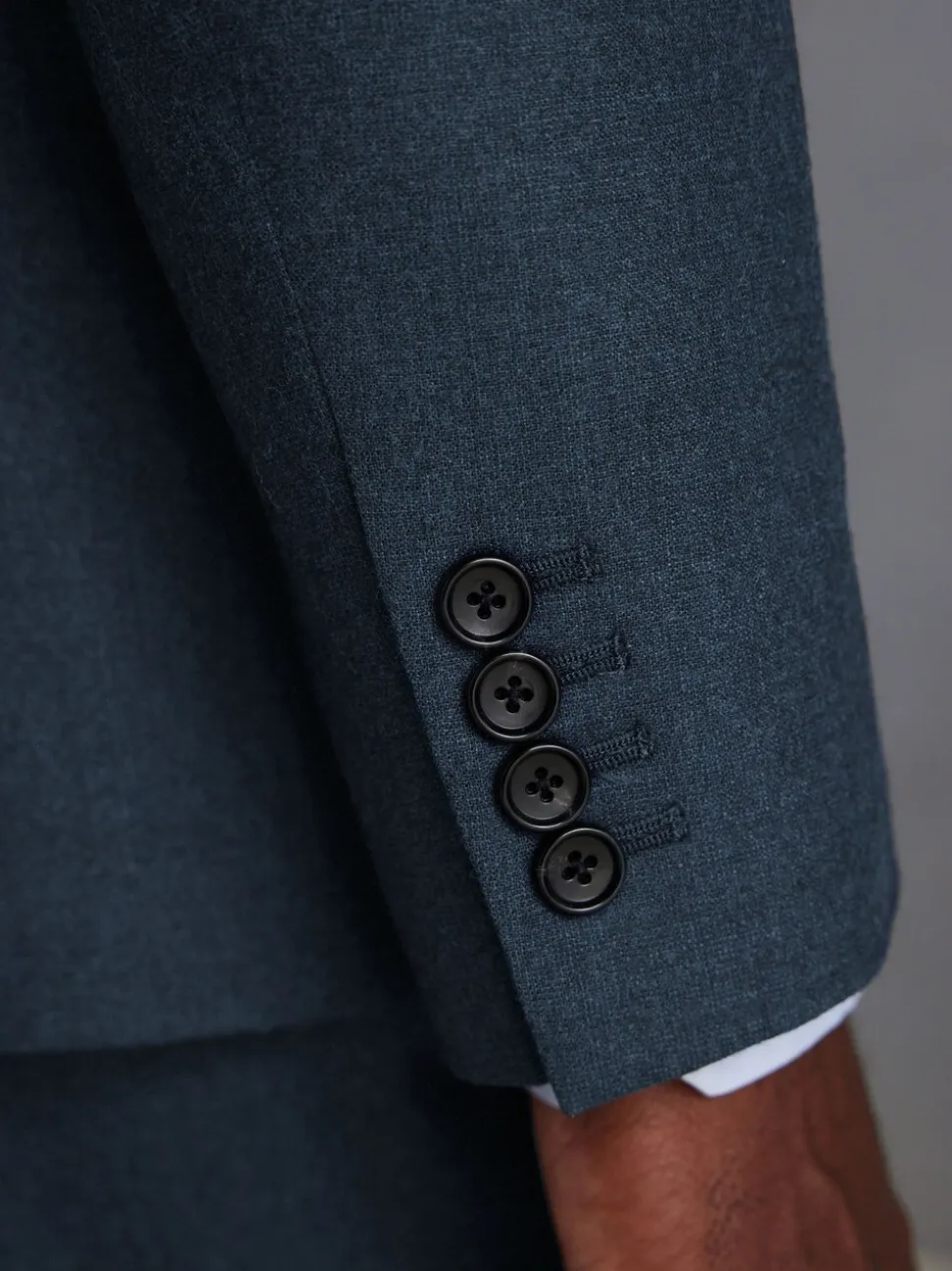 Blauw - Slim Fit - Signature Zignone flanellen colbert van Italiaanse wol-kasjmier blend