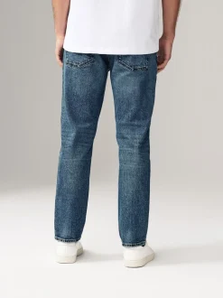 Blauw - Slim Fit - Vintage wash denim jeans