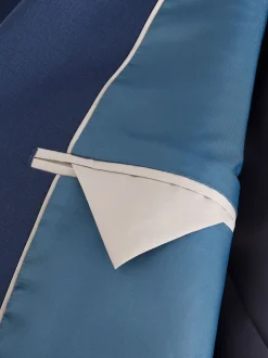 Blauw - Slim fit Jack van wol Blend Motionflex Pak
