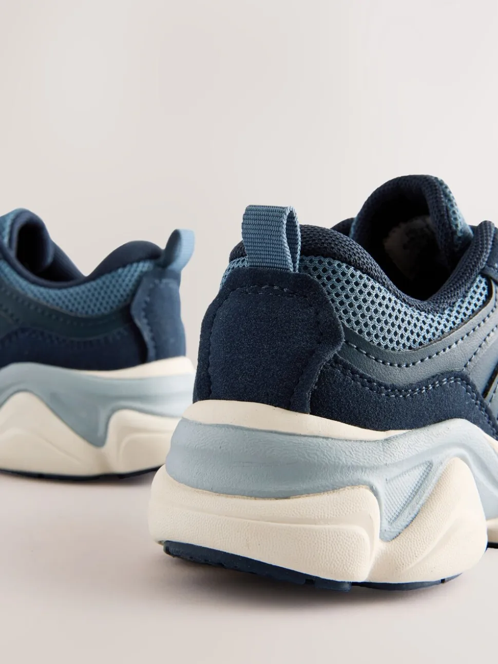 Blauw - Sneakers met veters
