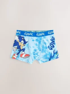 Blauw - Sonic Boxers 3 Pack (2-14jr)