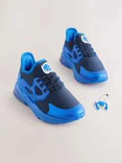 Blauw - Sonic Elastic Lace Trainers