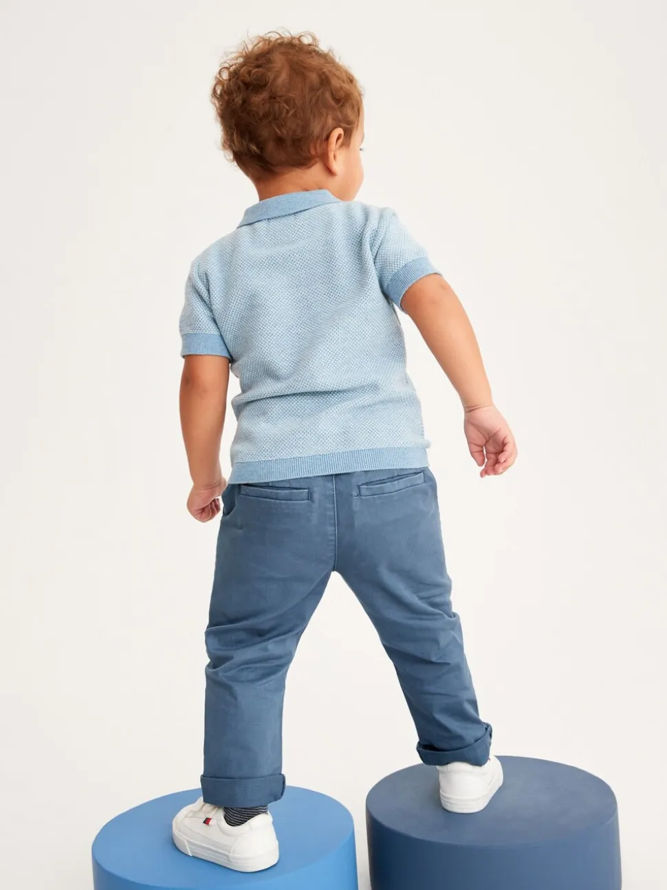 Blauw - Stretch Chino Broek (3mnd-7jr)