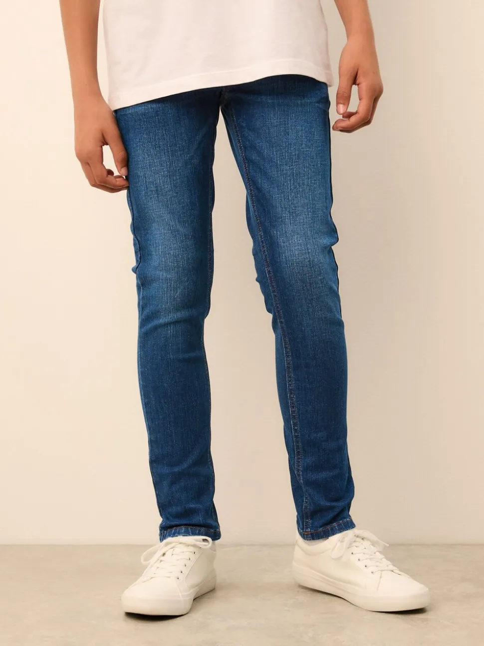 Blauw - Stretchjeans (3-17jr)