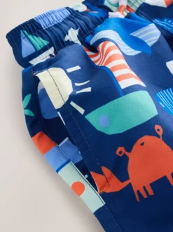 Blauw - Sunsafe Rash Vest and Swim Shorts Set (3mths-7yrs)