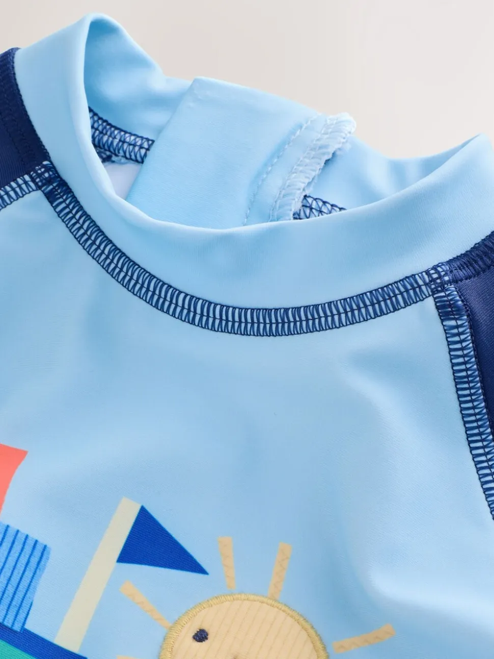 Blauw - Sunsafe Rash Vest and Swim Shorts Set (3mths-7yrs)