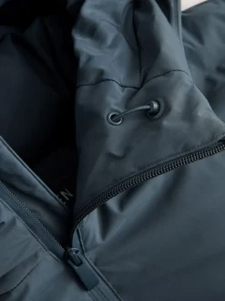Blauw - ThermoGen regenbestendige gewatteerde Jack