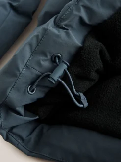 Blauw - ThermoGen regenbestendige gewatteerde Jack