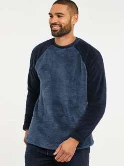 Blauw - Threadbare Borg pyjamaset