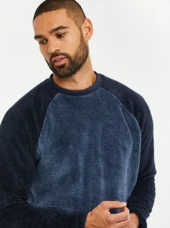 Blauw - Threadbare Borg pyjamaset