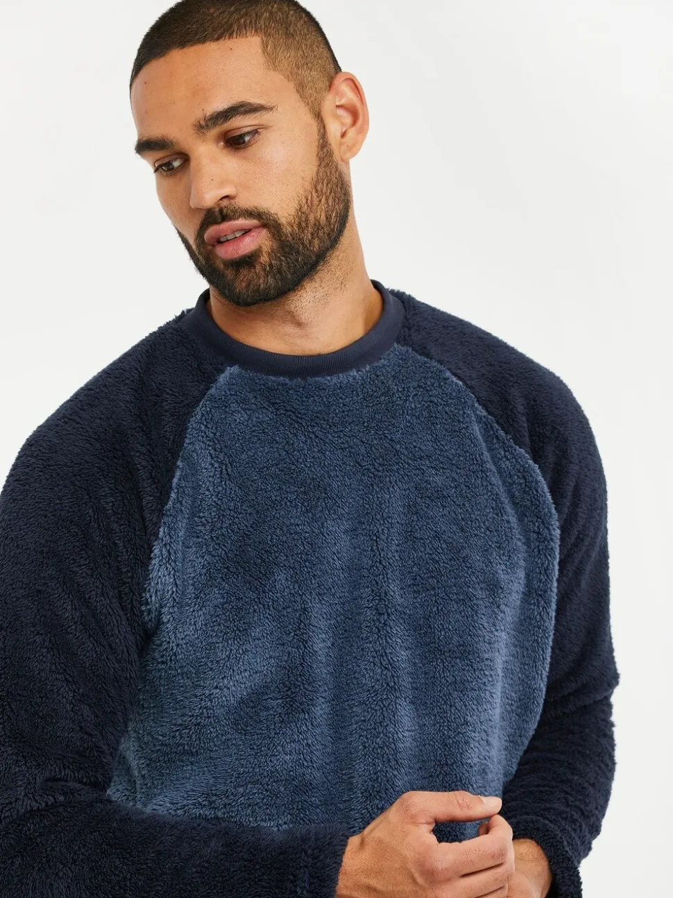 Blauw - Threadbare Borg pyjamaset