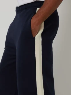 Blauw - Threadbare Wide Leg Side Stripe Joggers