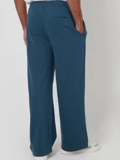 Blauw - Threadbare Wide Leg Joggers