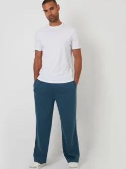 Blauw - Threadbare Wide Leg Joggers