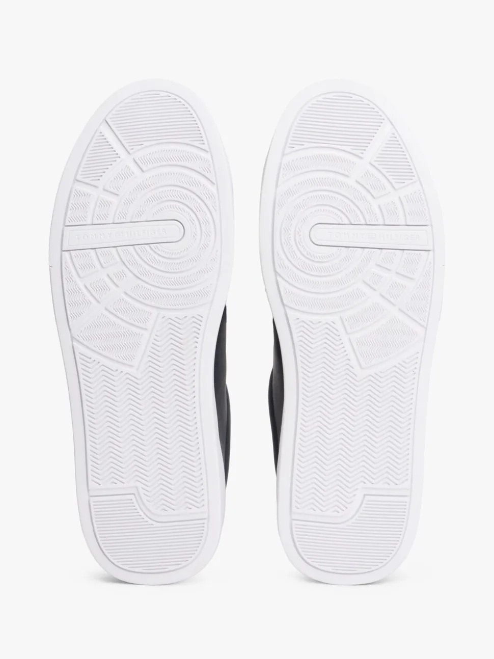 Blauw - Tommy Hilfiger Court Essential Leather Trainers