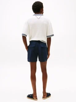 Blauw - Tommy Hilfiger Flag Embroidery Shorts