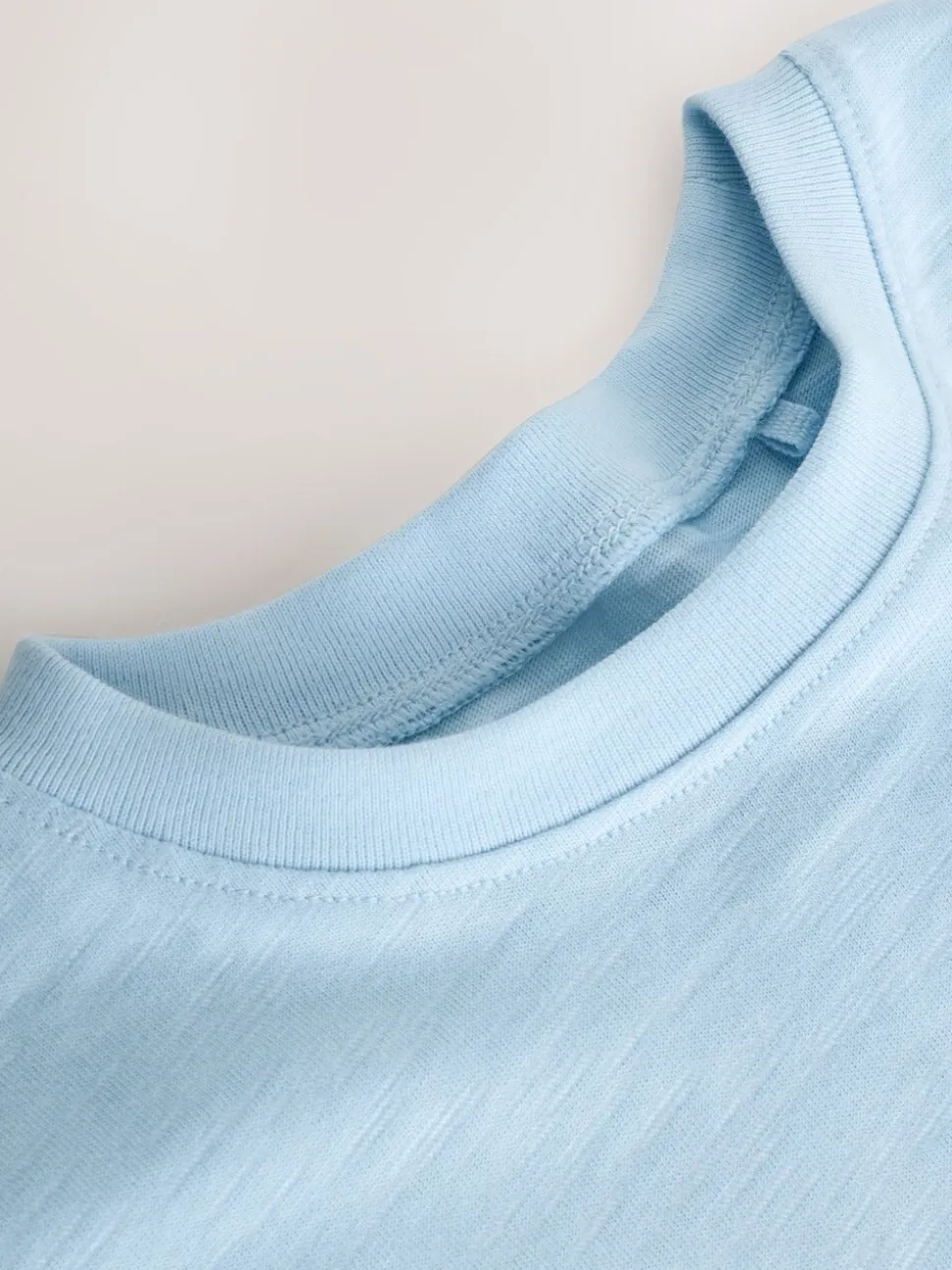 Blauw - T-shirt met peplum en korte mouwen (3mnd -7jr)