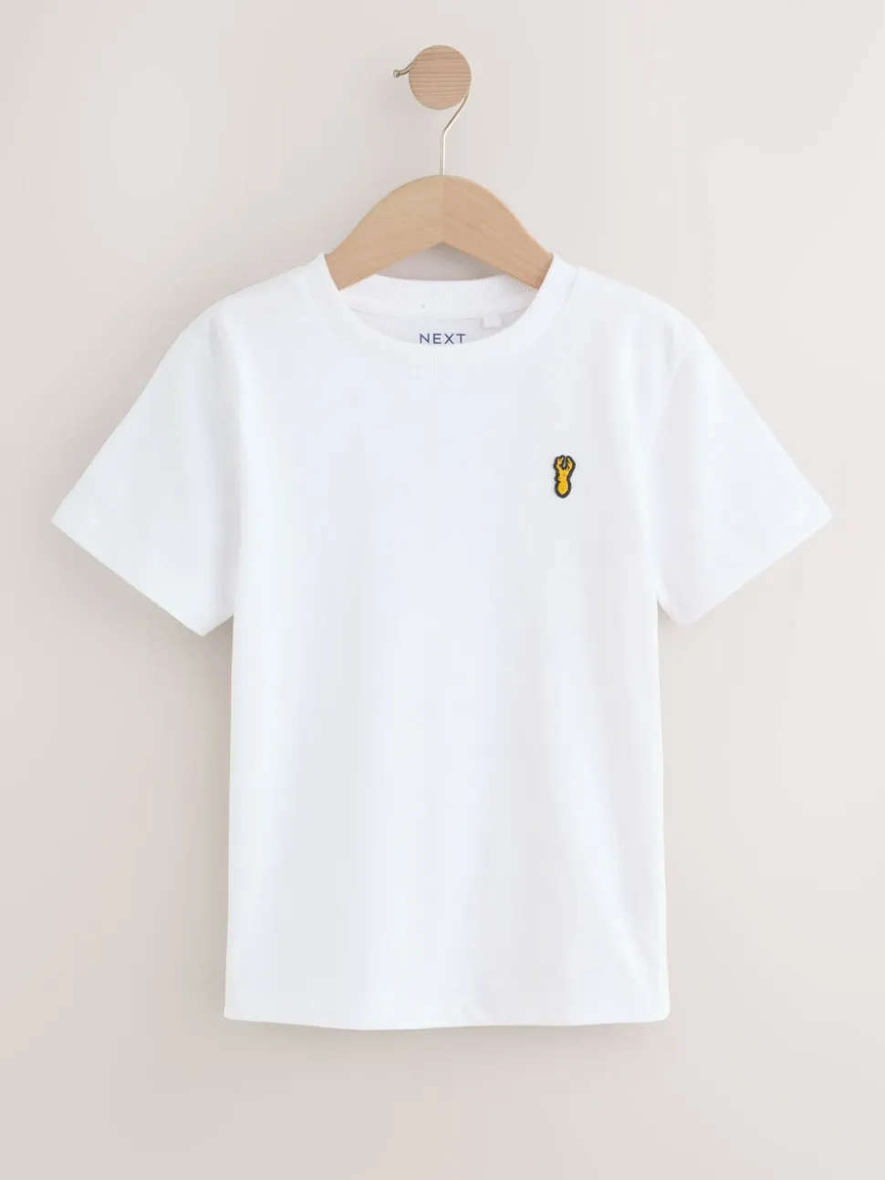 Blauw - T-shirts met korte mouwen en geborduurd rendier, verpakking van 4 (3-16jr)