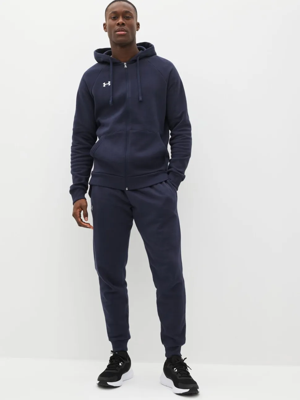 Blauw - Under Armour Rival fleece hoodie met rits